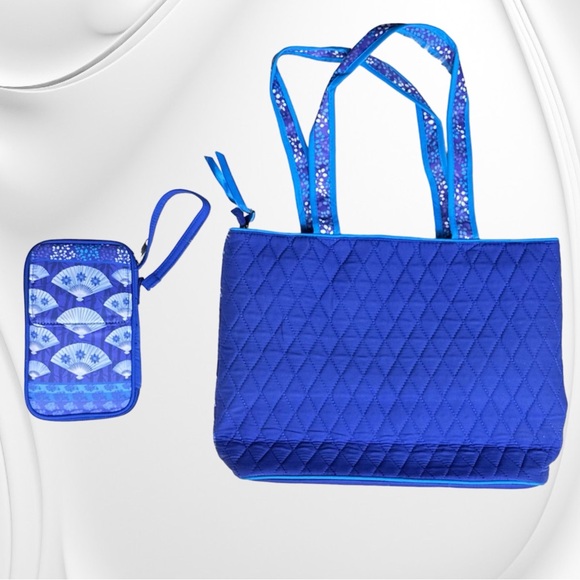 ⭐️Willabee & Ward Royal Blue Tote Bag and Clutch NWOT - Picture 8 of 10